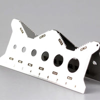 Dual-sided bolt measurement card (stainless steel)