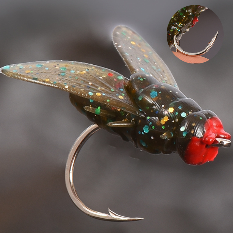 🎣Künstliches Fliegenfischköder-Set mit mehreren Haken