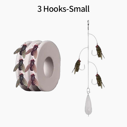 🎣Künstliches Fliegenfischköder-Set mit mehreren Haken