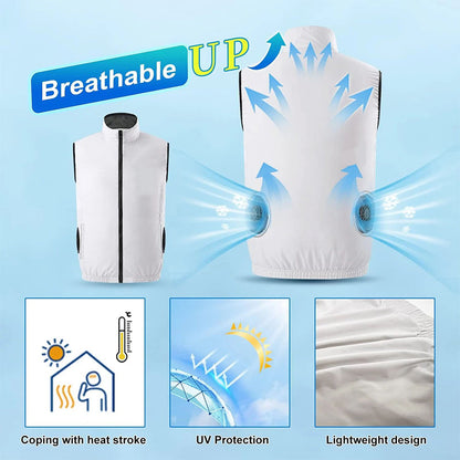 ❄️Essential summer air conditioning clothing, USB charging, strong cooling, for your summer travel!