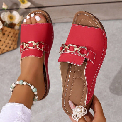 👡64% zeitlich begrenzter Rabatt✨Orthopädische Sandalen mit goldener Schnalle