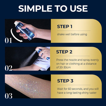 ✨Kaufe eins und bekomme eins gratis!Lang anhaltendes, glänzendes Glitzerspray für den Körper