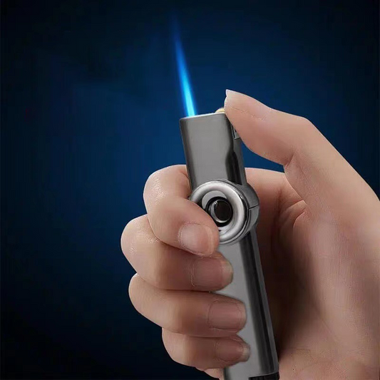 Compact Windproof Lighter with Adjustable Flame