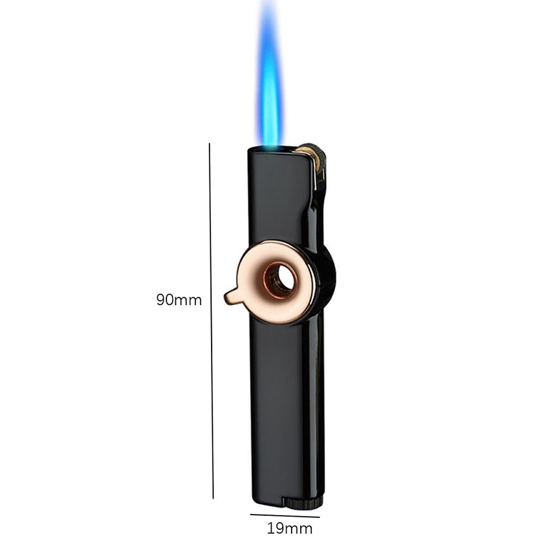 Compact Windproof Lighter with Adjustable Flame