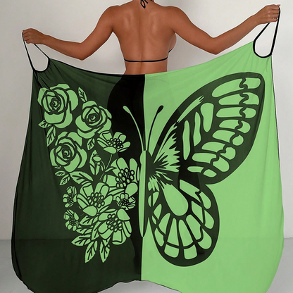 ⏳Zeitlich begrenztes Sonderangebot⏰💃Damen-Schmetterlings-Badeanzug, Cover-Up & Kleid