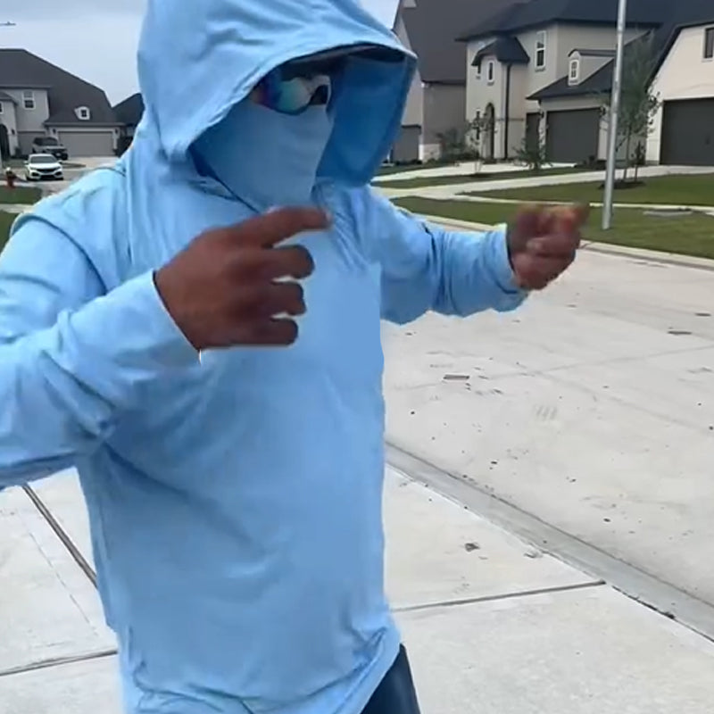 Leichter, schnelltrocknender UV-Schutz-Hoodie für Herren