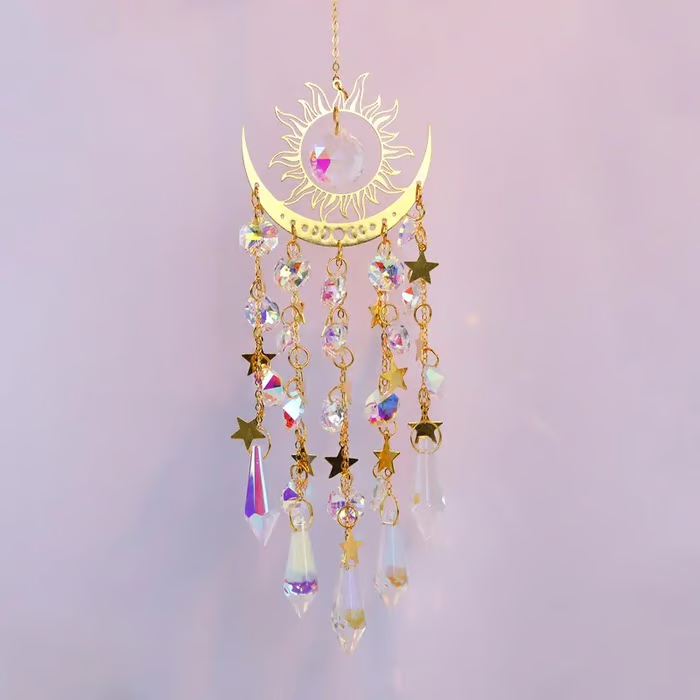 ✨Kristall-Sonnenfänger, Innen- und Außendekoration für Fenster, Schlafzimmer, Innenhof, Garten ☪️