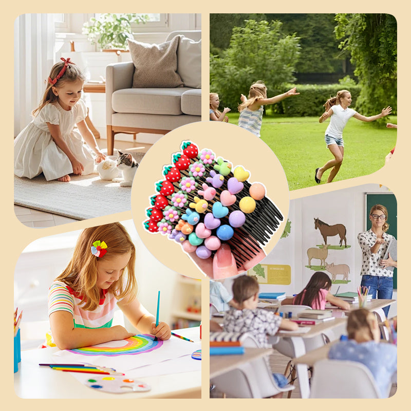 🎁Niedliche Cartoon Haar Zähmung Clip für junge Mädchen