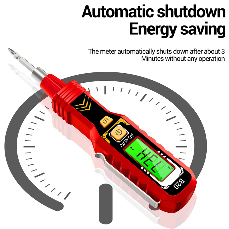📢Zeitbegrenzter 63% Rabatt✨Berührungsloser Spannungsprüfer mit LCD-Anzeige🏆