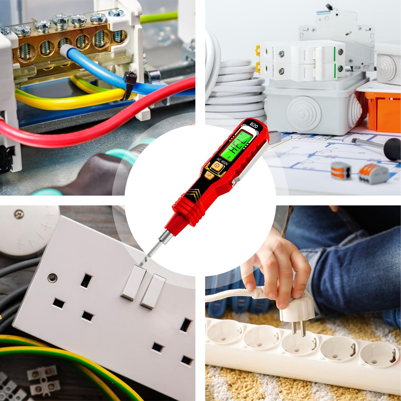 📢Zeitbegrenzter 63% Rabatt✨Berührungsloser Spannungsprüfer mit LCD-Anzeige🏆