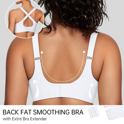 💃LETZTER TAG 50 % RABATT💓Bügelloser nahtloser Push-Up-BH aus Mesh mit V-Ausschnitt für Damen