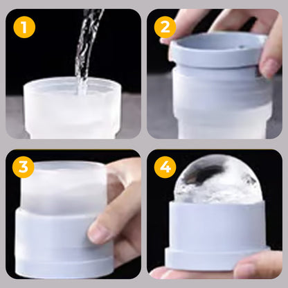 ❄️ "Perfekte Eiskugeln in 30 Minuten! ✨ Tragbare Silikon-Eiskugelmaschine - Jetzt mit 50% Rabatt!"