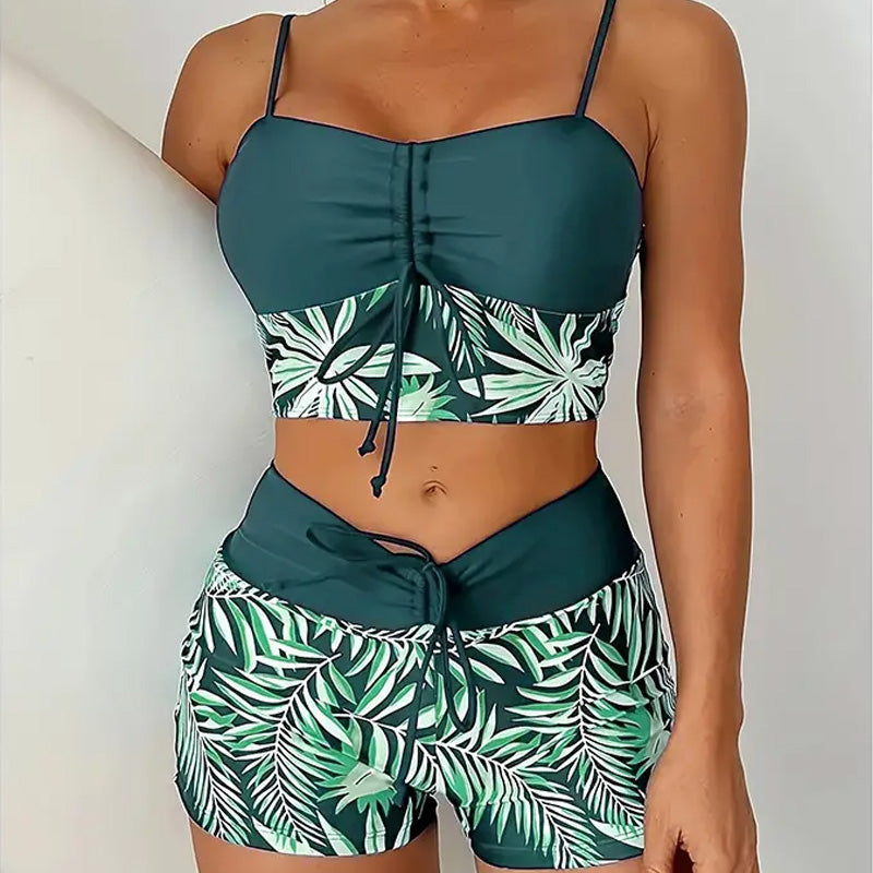 🏖️2025 Neues Design👙✨Damen bedrucktes zweiteiliges Badeanzug-Set