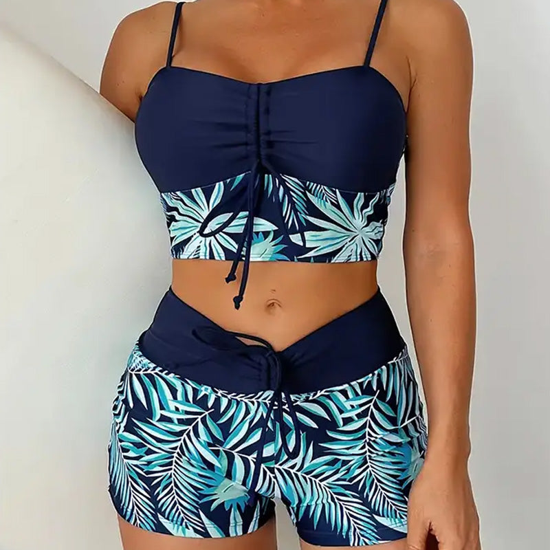 🏖️2025 Neues Design👙✨Damen bedrucktes zweiteiliges Badeanzug-Set