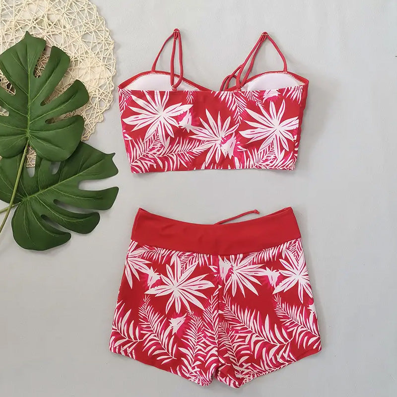 🏖️2025 Neues Design👙✨Damen bedrucktes zweiteiliges Badeanzug-Set