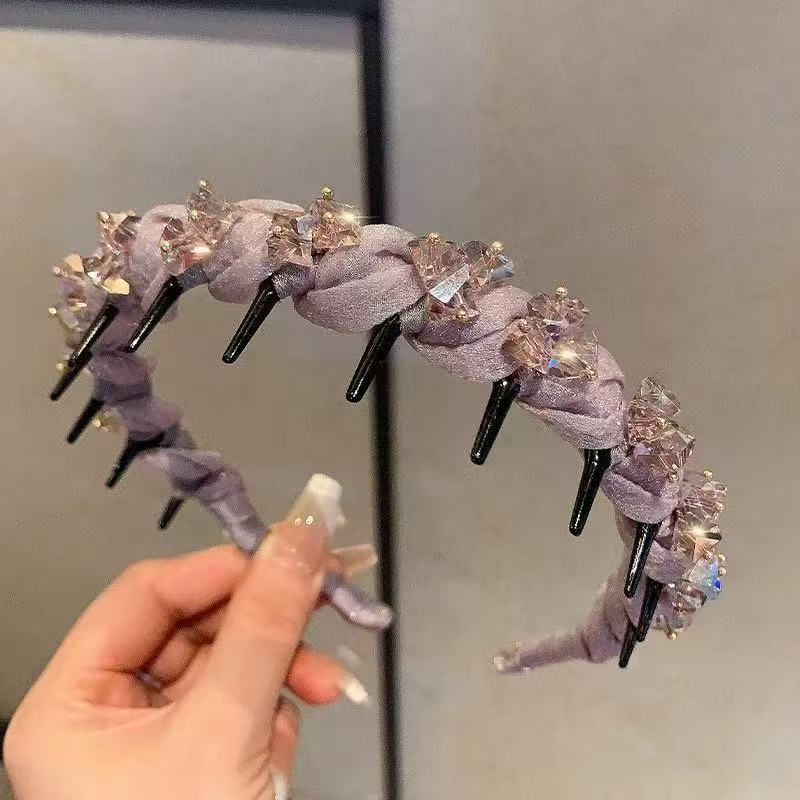 ✨2025 brandneues Design💎💇Strass-Haarband mit Zähnen für Frauen