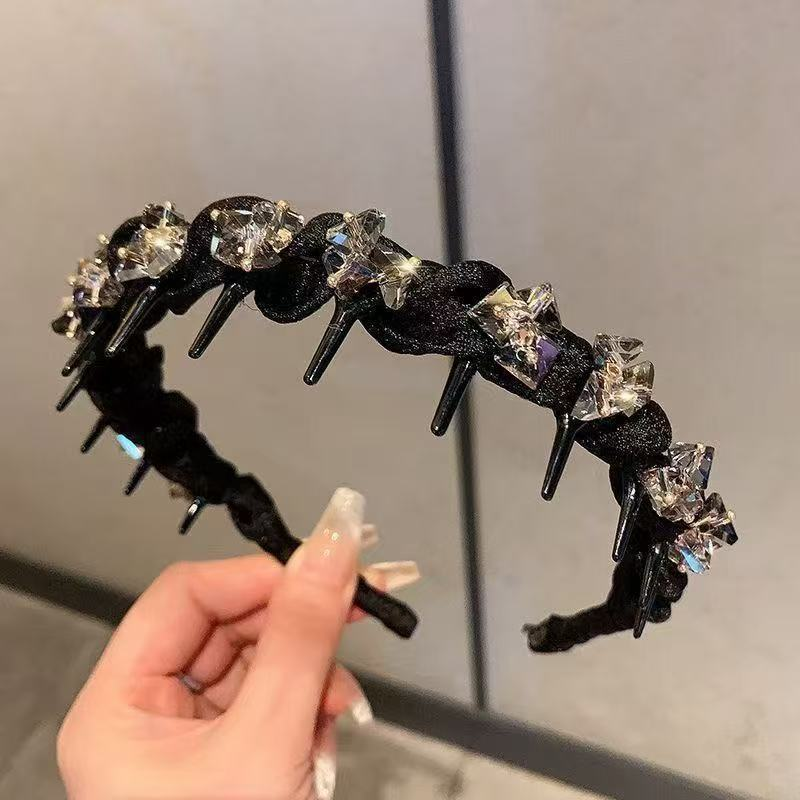 ✨2025 brandneues Design💎💇Strass-Haarband mit Zähnen für Frauen