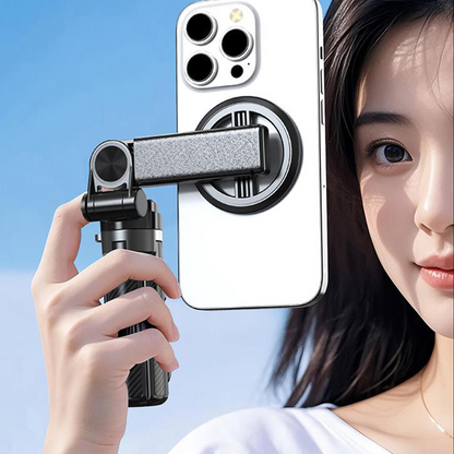 📢📅 50% Rabatt! Multifunktionaler magnetischer 4-in-1-Selfie-Stick ⚡🤳 360° Drehung + Stativ für Vlogs & Reisen