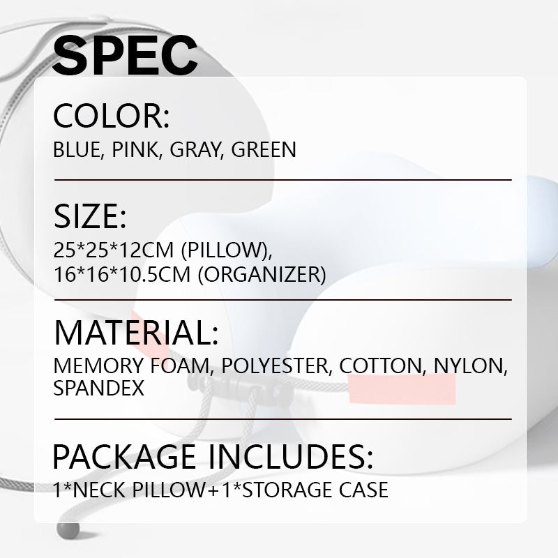 🔥Letzter Tag Sonderangebot: 50 % Rabatt✈️💤Memory Foam U-förmiges Reise-Nackenkissen