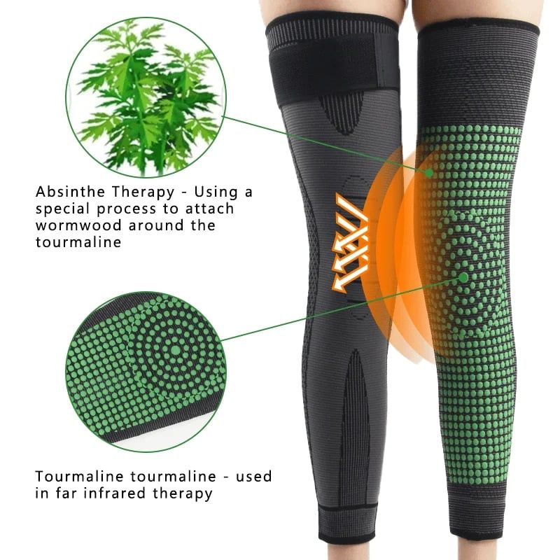 🦵✨ Turmalin-Akupressur-Kniebandage mit Selbstheizfunktion - Infrarot-Therapie Verstellbarer Halt für Gelenkschmerzlinderung 💎
