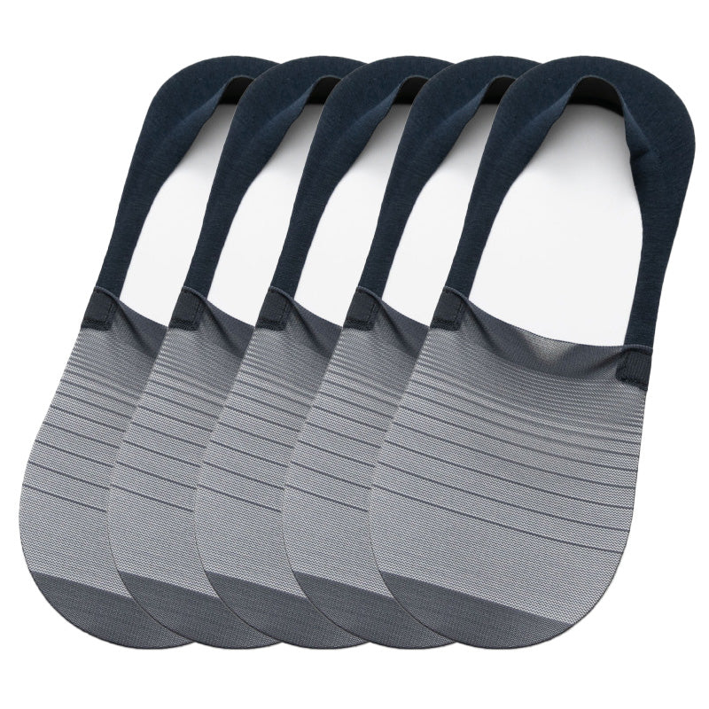 🧦5 Paar Ice Silk No-Show Socken Set (50 % Rabatt)