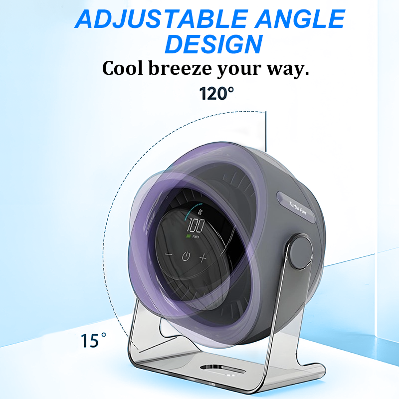 🔥Heißer Verkauf (💥50 % RABATT)🔥Mini-Tischventilator mit 100 Geschwindigkeiten und Digitalanzeige