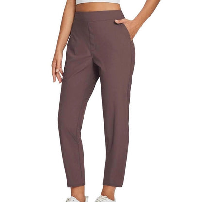 ❤️‍🔥Sommer-Verkauf 50% Rabatt🏆Elastische Damenhose mit hoher Taille und Reißverschlusstaschen