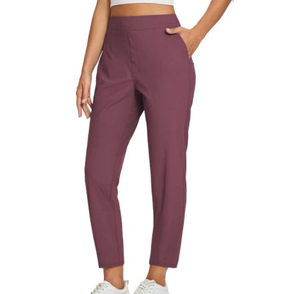 ❤️‍🔥Sommer-Verkauf 50% Rabatt🏆Elastische Damenhose mit hoher Taille und Reißverschlusstaschen