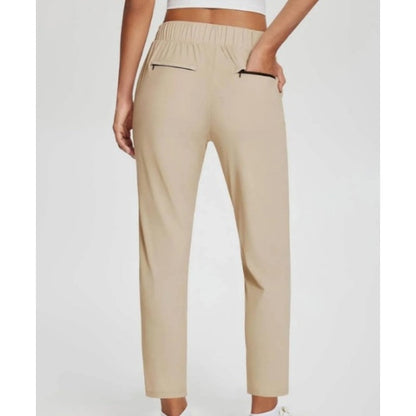 ❤️‍🔥Sommer-Verkauf 50% Rabatt🏆Elastische Damenhose mit hoher Taille und Reißverschlusstaschen