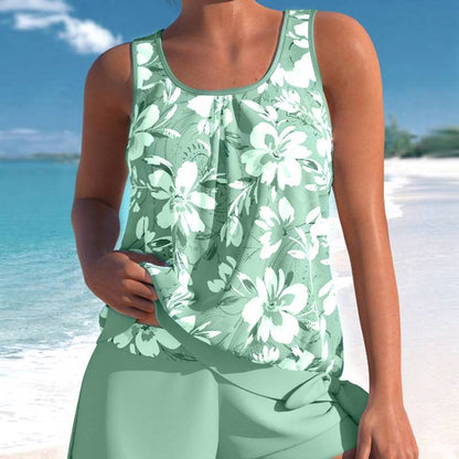 🌸 Bedruckter Tankini-Badeanzug für Damen🌸 – Niedliche Muster, vorteilhafte Passform für Strandtage 🌊