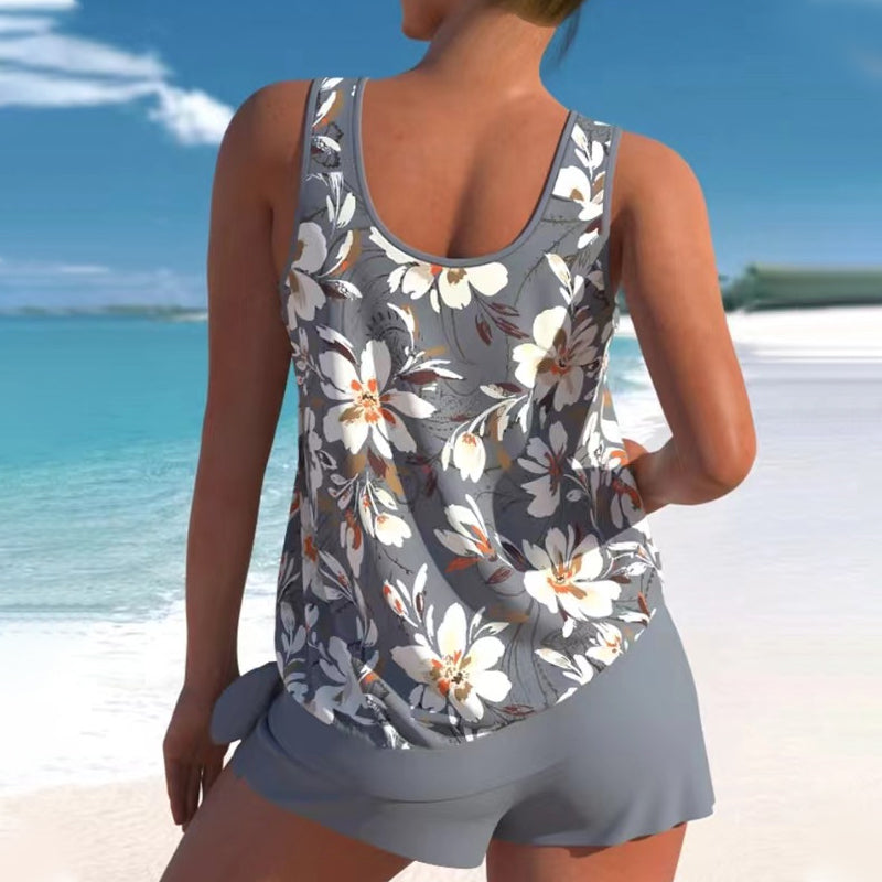 🌸 Bedruckter Tankini-Badeanzug für Damen🌸 – Niedliche Muster, vorteilhafte Passform für Strandtage 🌊