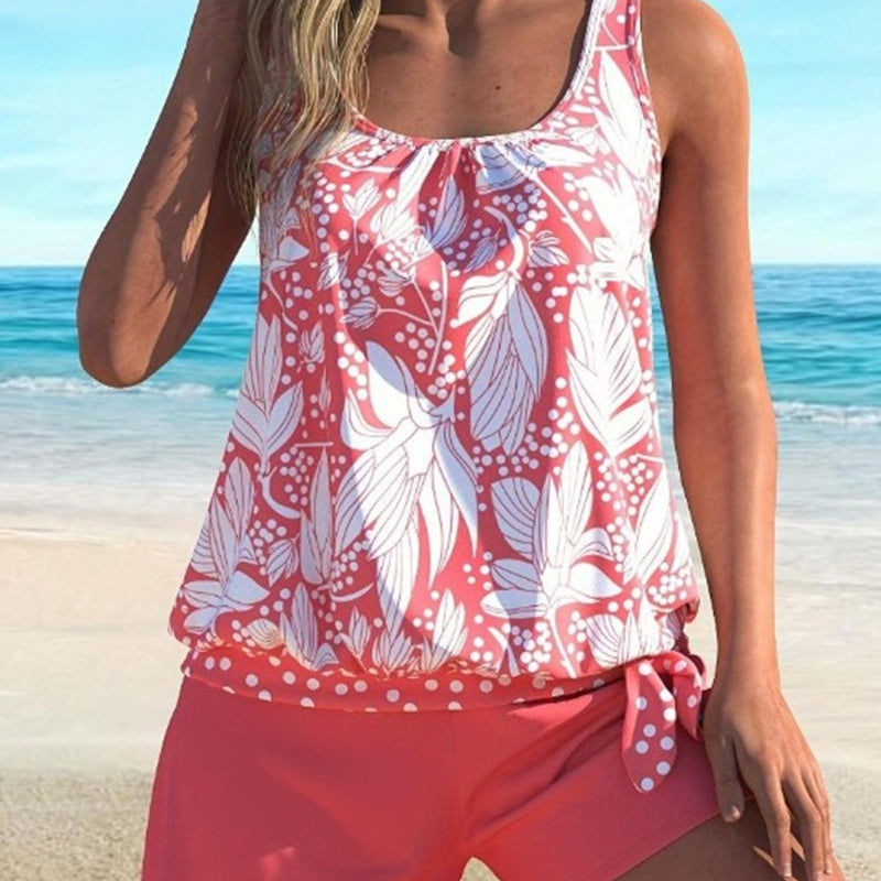 🌸 Bedruckter Tankini-Badeanzug für Damen🌸 – Niedliche Muster, vorteilhafte Passform für Strandtage 🌊
