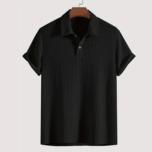 🔥👚Herren-Strickhemd mit kurzen Ärmeln