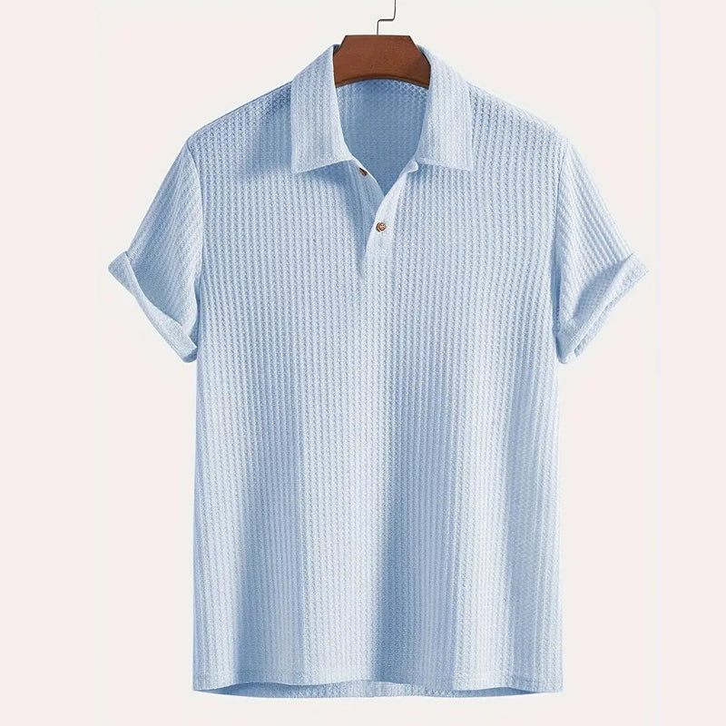 🔥👚Herren-Strickhemd mit kurzen Ärmeln