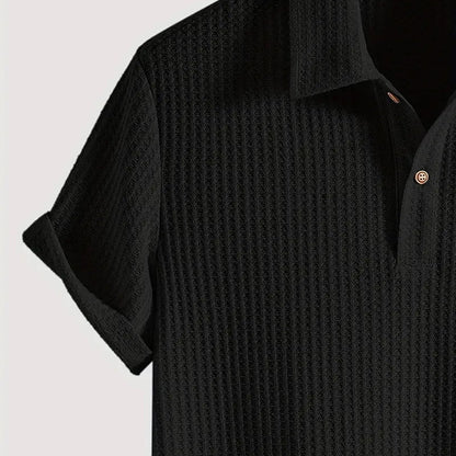 🔥👚Herren-Strickhemd mit kurzen Ärmeln