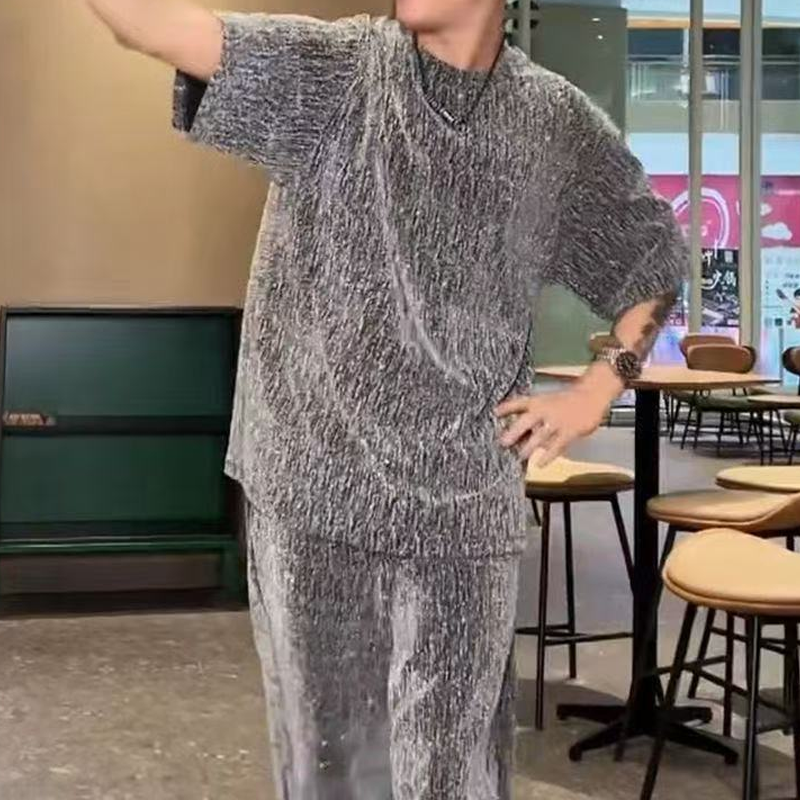 💖2025 brandneues Design✨Herren-Zweiteiler mit Kurzarmshirt und weiter Hose🩳