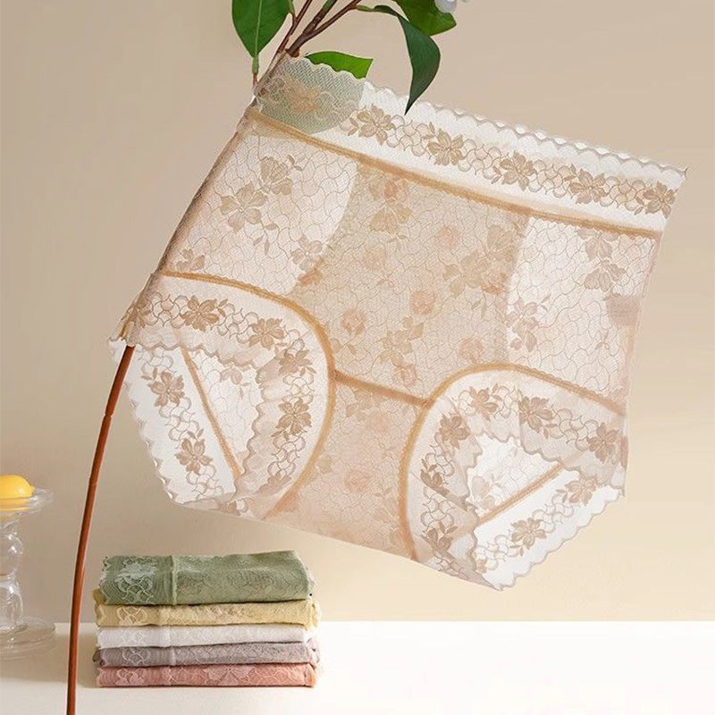 【❣️✨Kaufen Sie mehr, erhalten Sie mehr✨】👙Nahtlose Damen-Spitzenhöschen mit hoher Taille