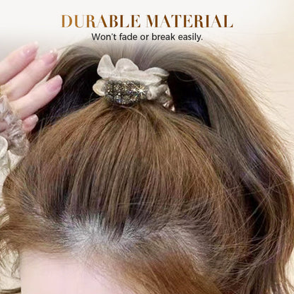 🔥50% RABATT!4PCS Elegant Rhinestone Elastic Hair Ties