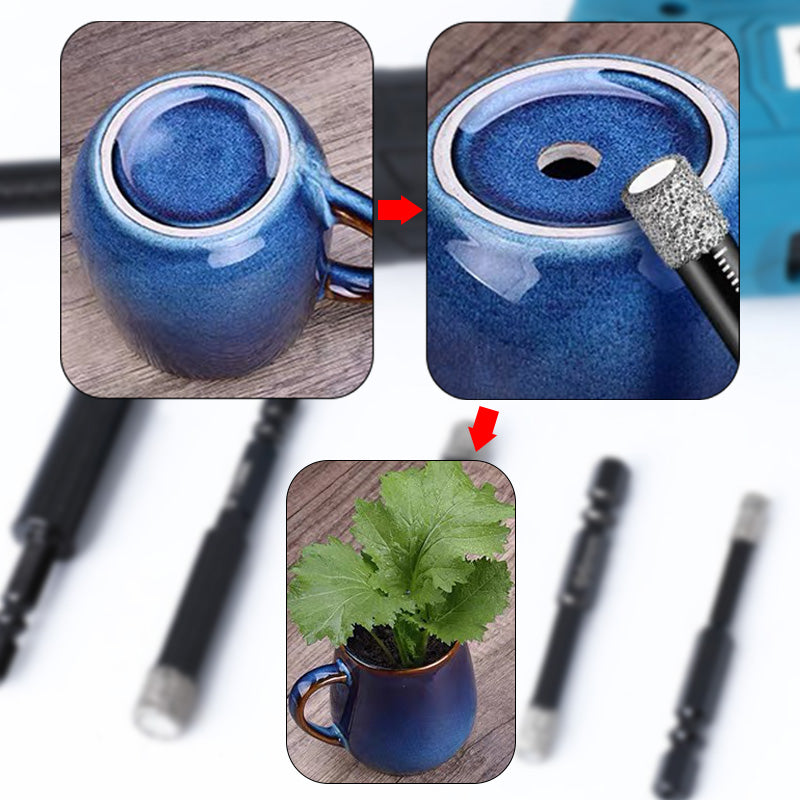 🎁Früher Black Friday Sale🎁Zeitlich begrenzt 45%RABATT💕Sechskantschaft-Bohrer für Marmor/Fliesen/Stein🛠️