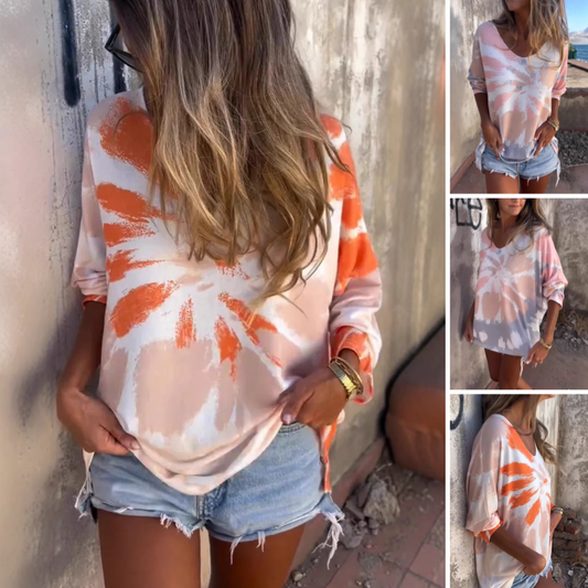 ✨Begrenzte Zeit 50% Rabatt💃 - Batik Pattern Women's Oversized T-Shirt