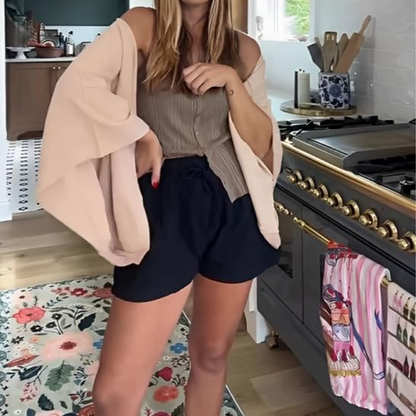 🍁Letzter Tag: 50% Rabatt✨Damen lockerer Cardigan mit 3/4-Ärmeln und offener Vorderseite