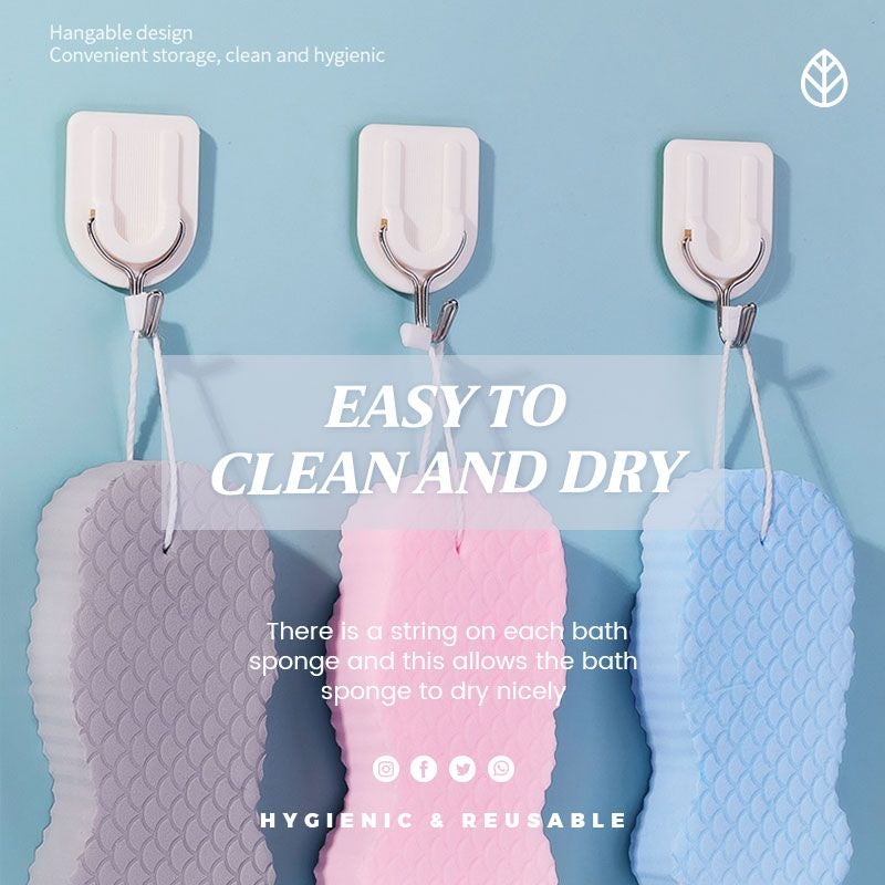🎁 Achetez 2, obtenez 1 GRATUIT ! 🧽✨ Super weicher Peeling Badschwamm – Sanfte Pflege für die Haut