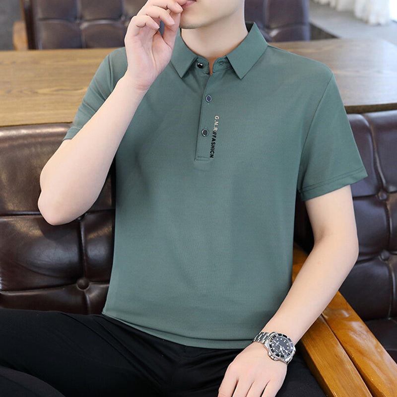 Klassisches, vielseitiges Business-Casual-Kurzarm-Shirt für Herren