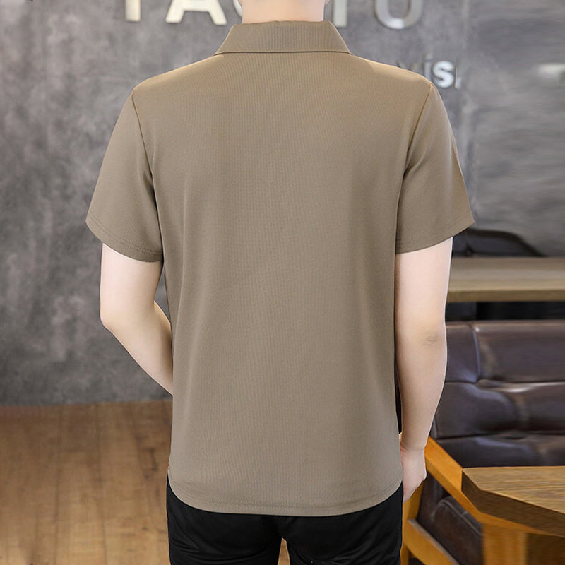 Klassisches, vielseitiges Business-Casual-Kurzarm-Shirt für Herren