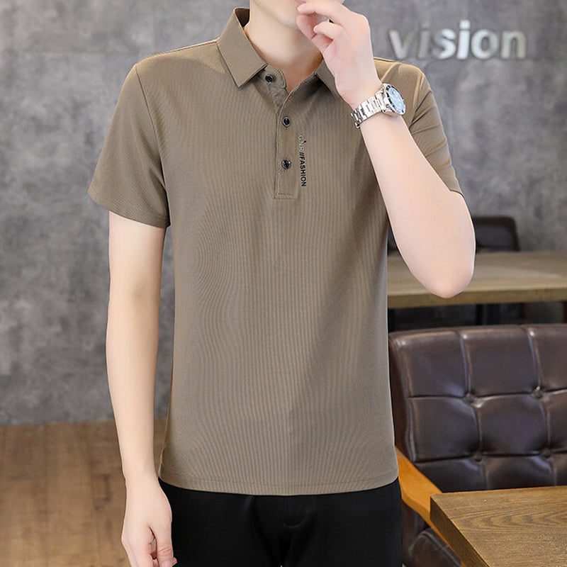 Klassisches, vielseitiges Business-Casual-Kurzarm-Shirt für Herren