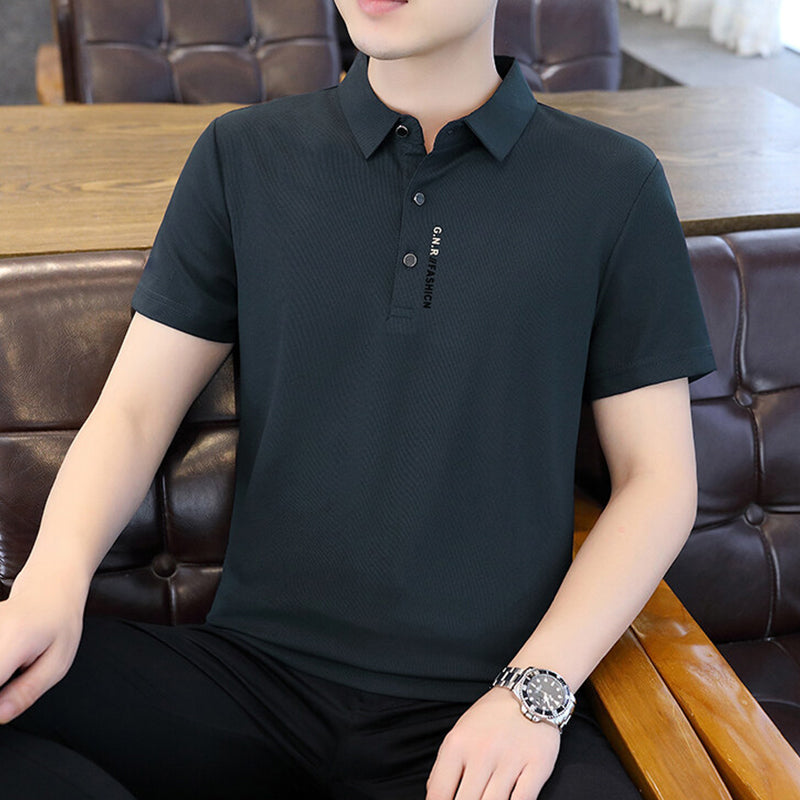 Klassisches, vielseitiges Business-Casual-Kurzarm-Shirt für Herren