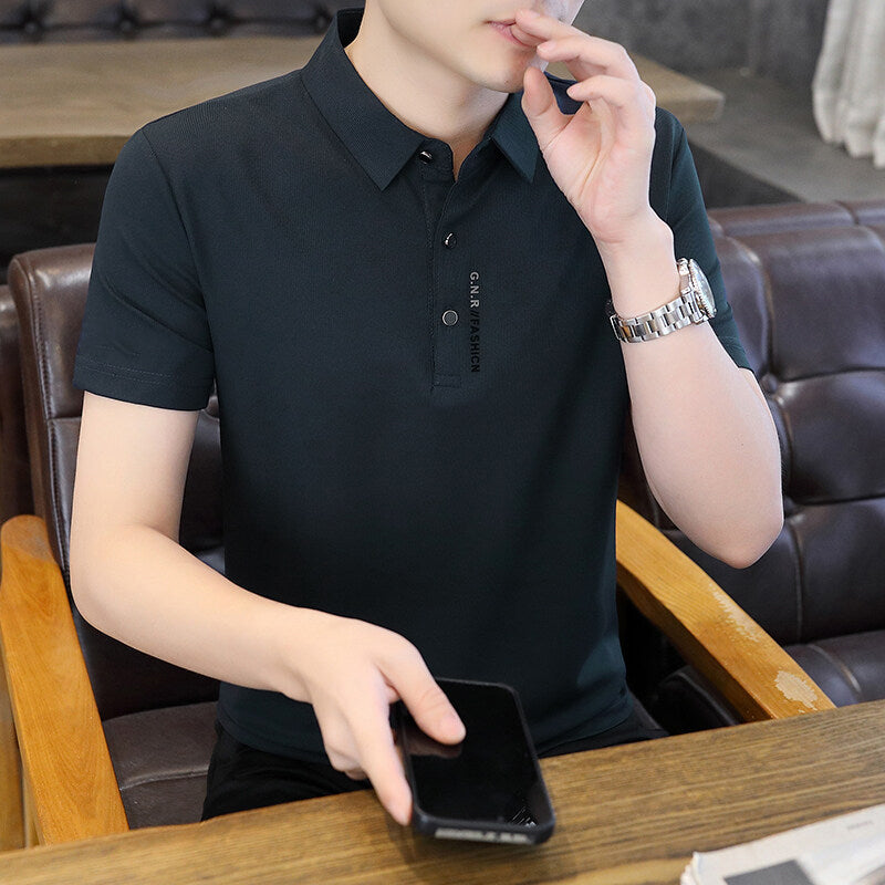 Klassisches, vielseitiges Business-Casual-Kurzarm-Shirt für Herren