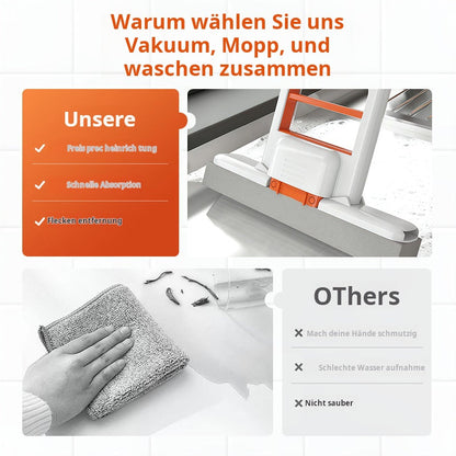 🔥HEIßER VERKAUF🔥Tragbarer Mini-Wischmopp mit Selbstauswring-Funktion🧹