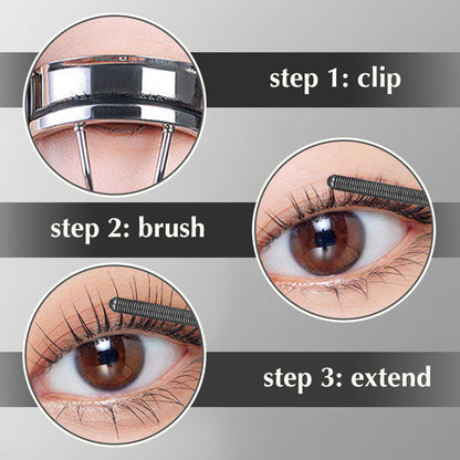 🌸3D Mascara mit Metallbürste für schwungvolle Wimpern - ❤️‍🔥Wasserfest & langanhaltend