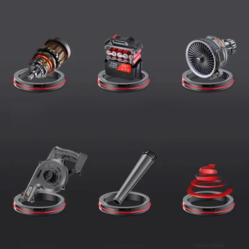 🔥 60 % RABATT！Hasta agotar existencias⌛️ – 2‑in‑1 Akku-Laubbläser und -Staubsauger 🍂✨